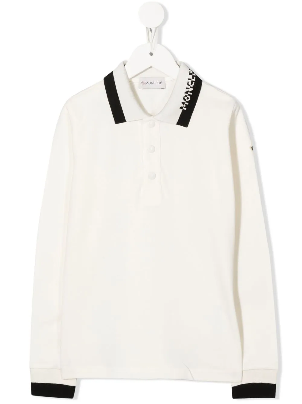 

Moncler Enfant embroidered-logo polo shirt - Neutrals