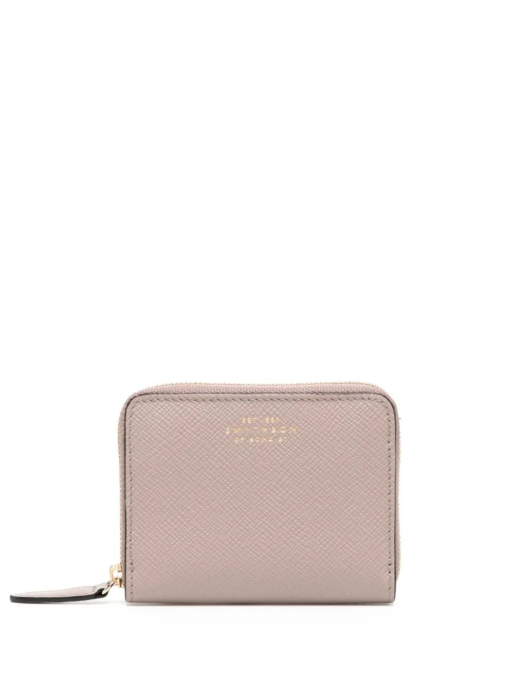 

Smythson zipped leather purse - Grey