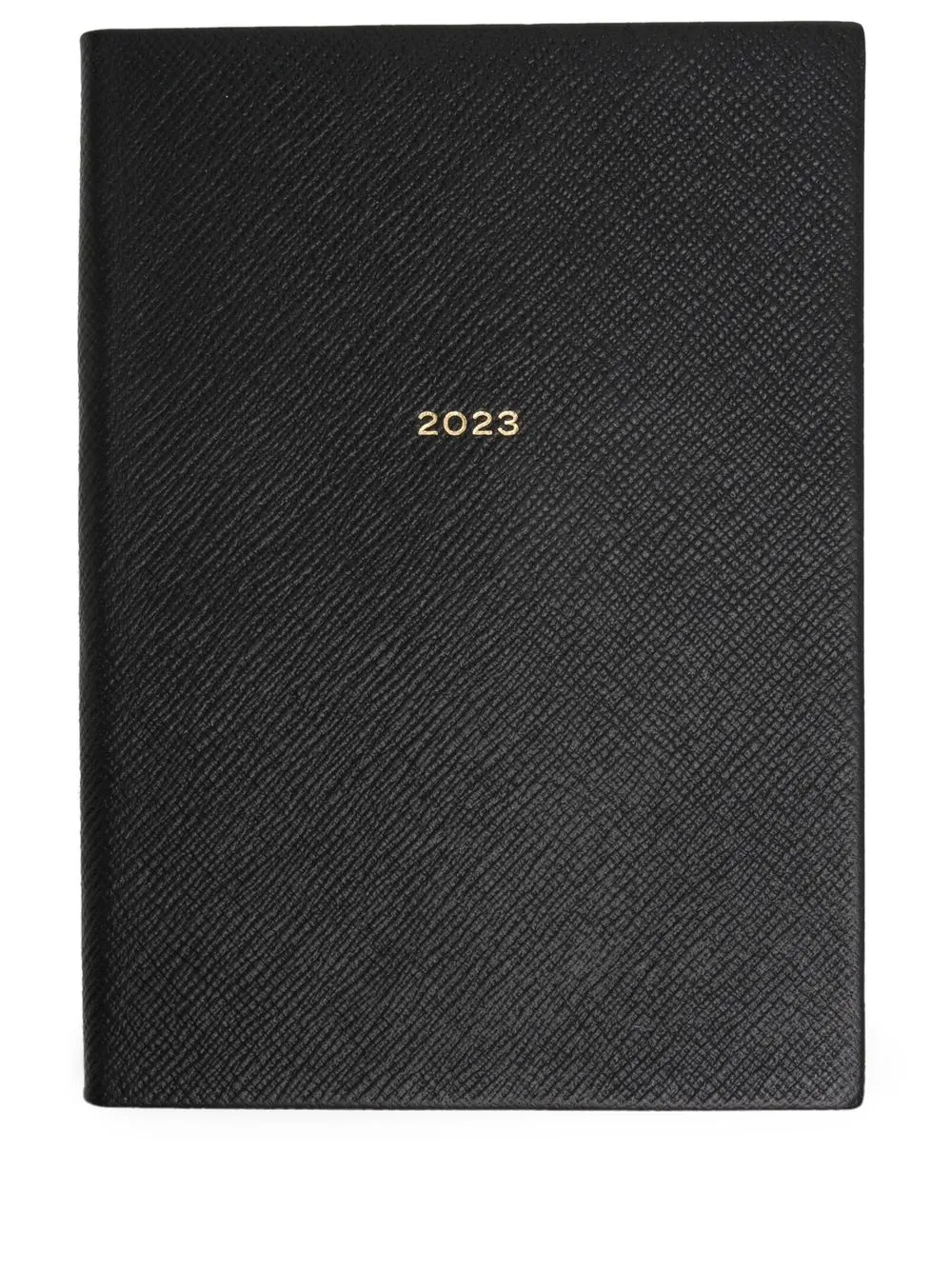 

Smythson grained-leather 2023 diary - Black