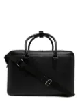 Smythson leather logo-stamp holdall - Black