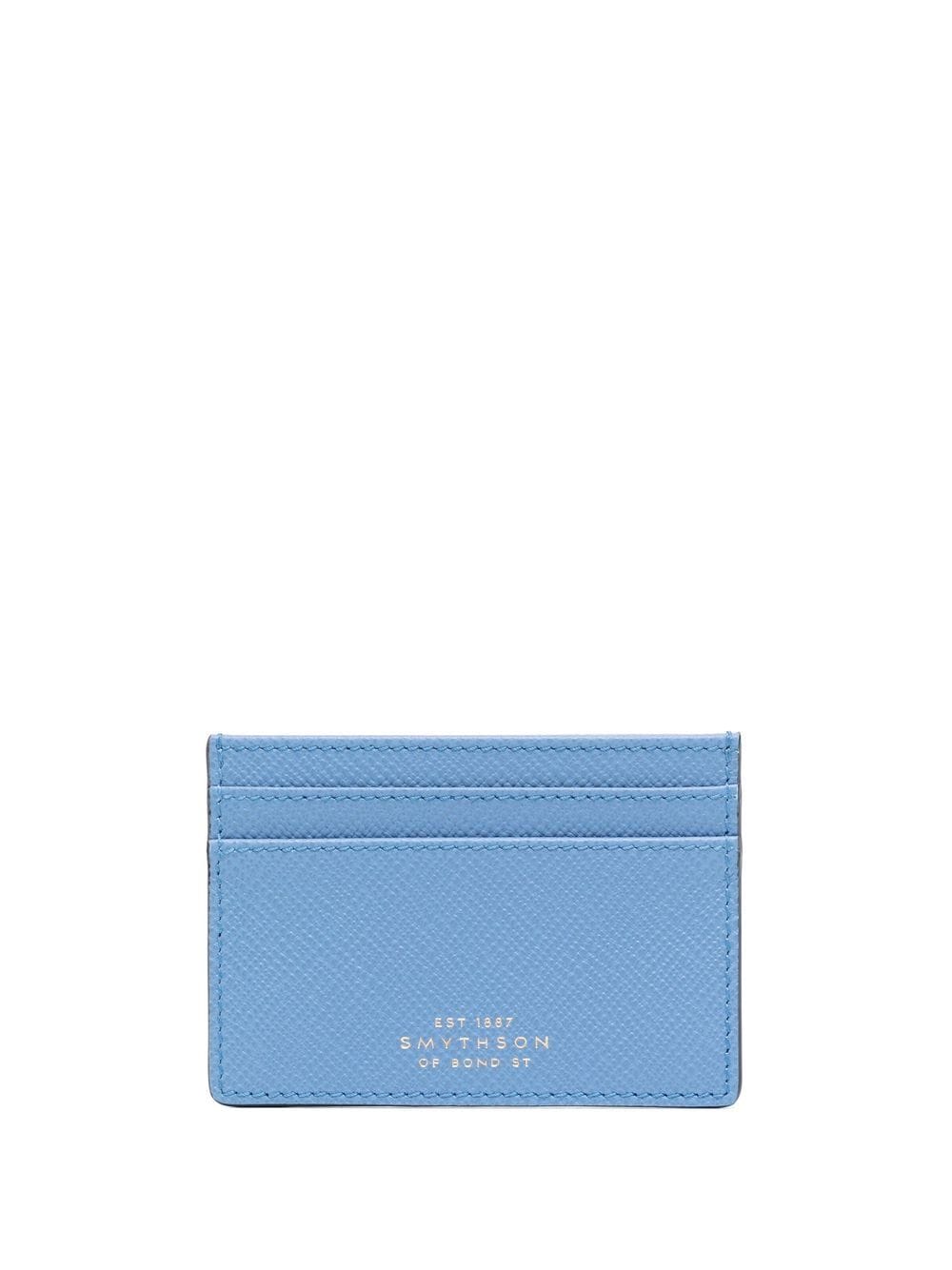 

Smythson tarjetero con logo en relieve - Azul