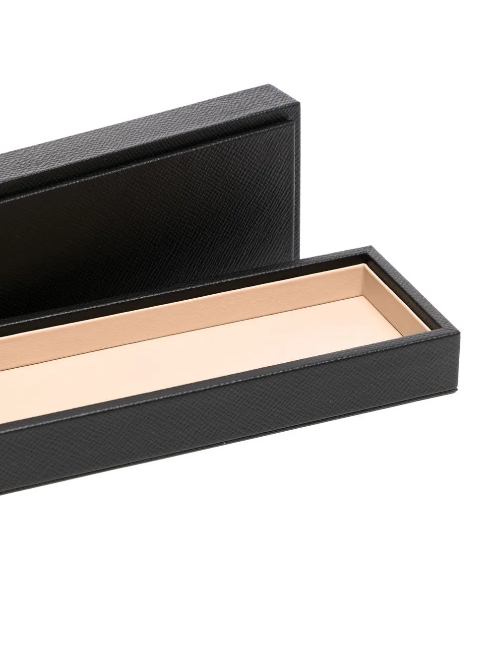 Smythson Embossed-logo Pen Organiser In Black