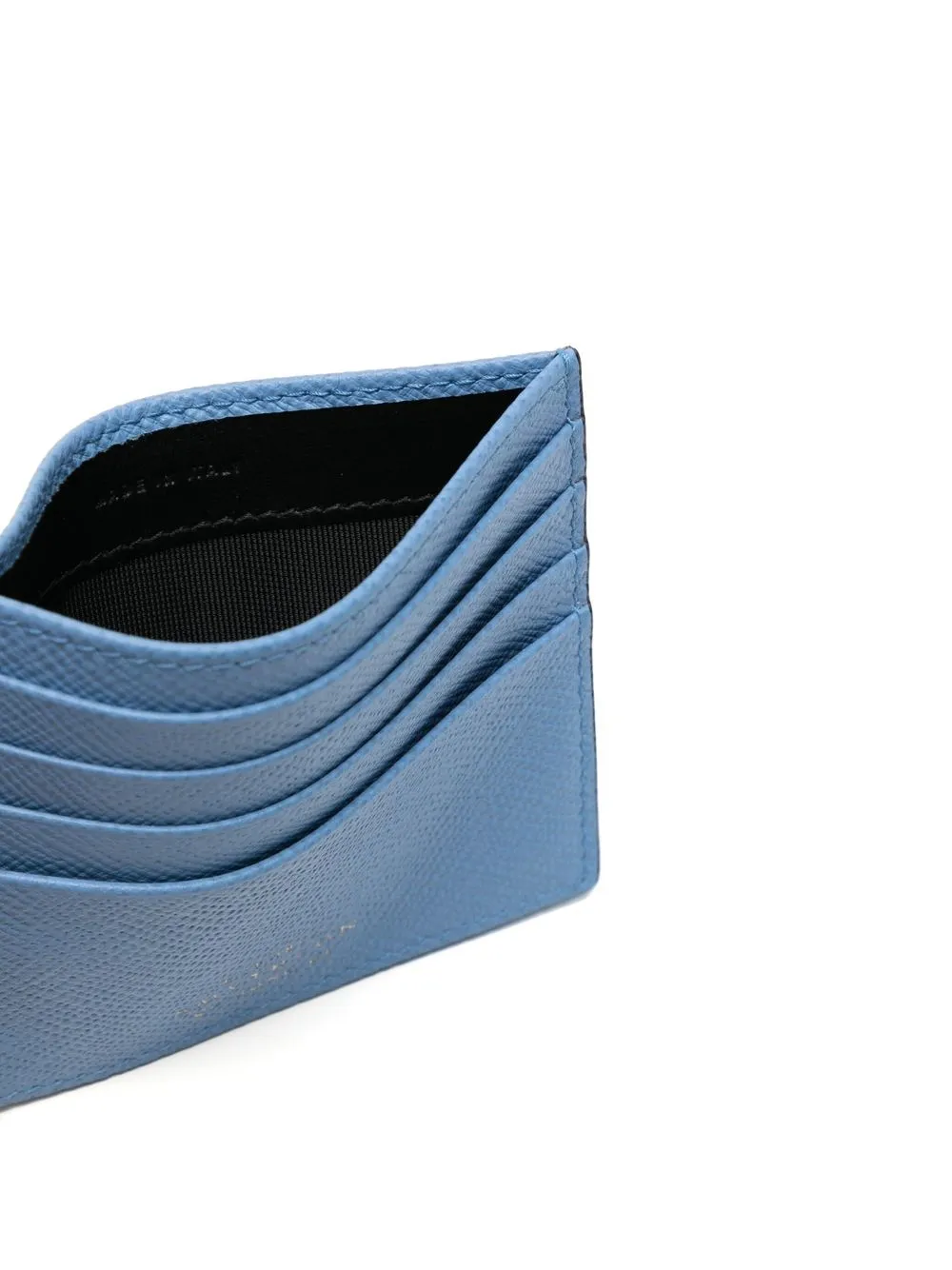 Smythson Logo-embossed Leather Cardholder In Blue