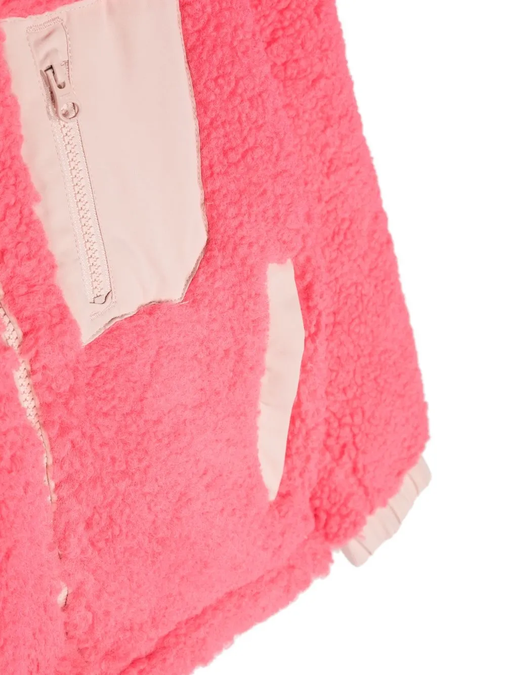 Contrasting-Trim Fleece Jacket