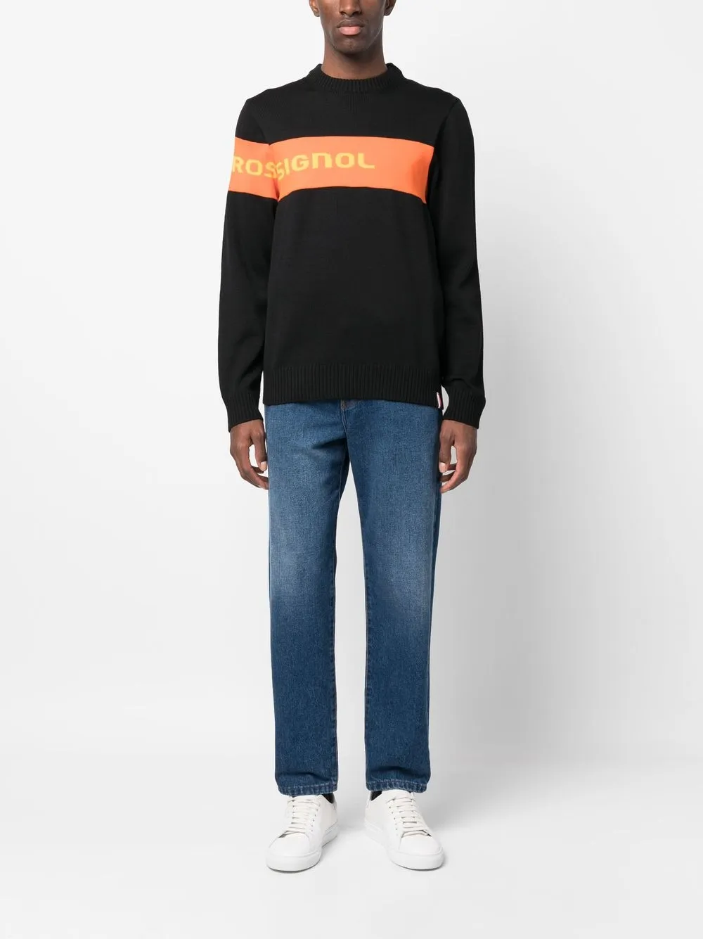 Rossignol Sweater met logostreep - Zwart