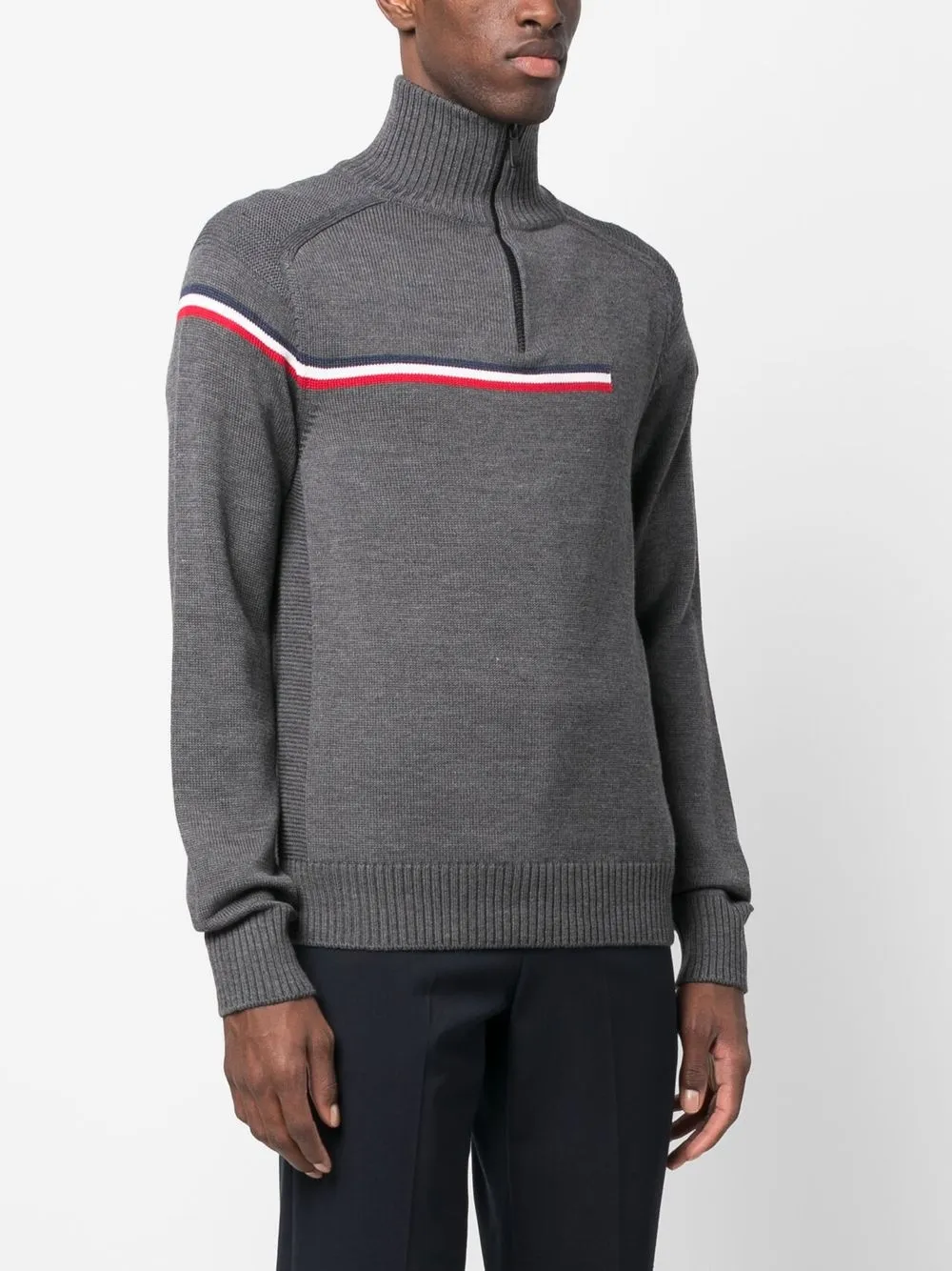 Rossignol Major Short Zip-up Sweater In Grey