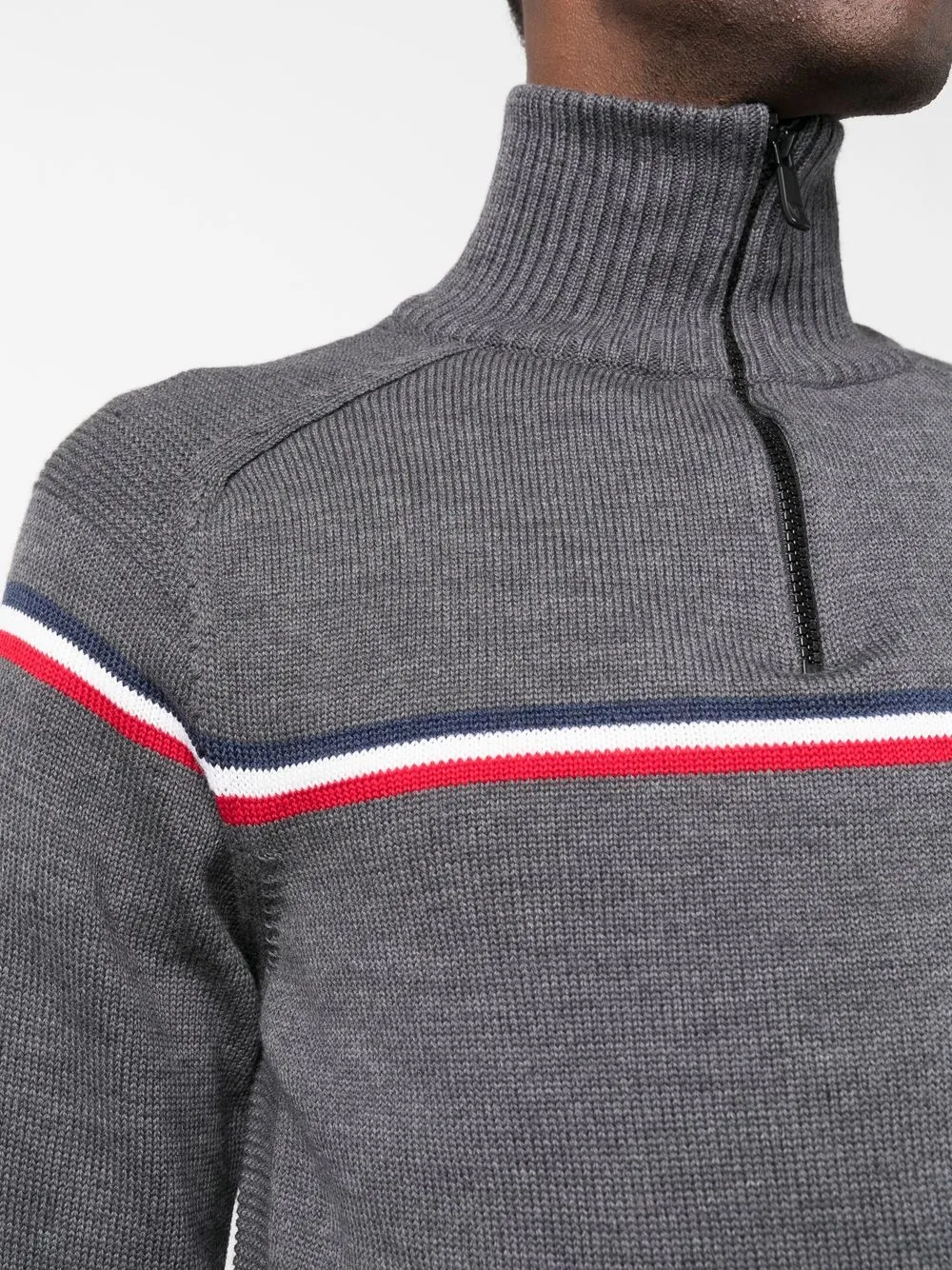 Rossignol Major Short Zip-up Sweater In Grey
