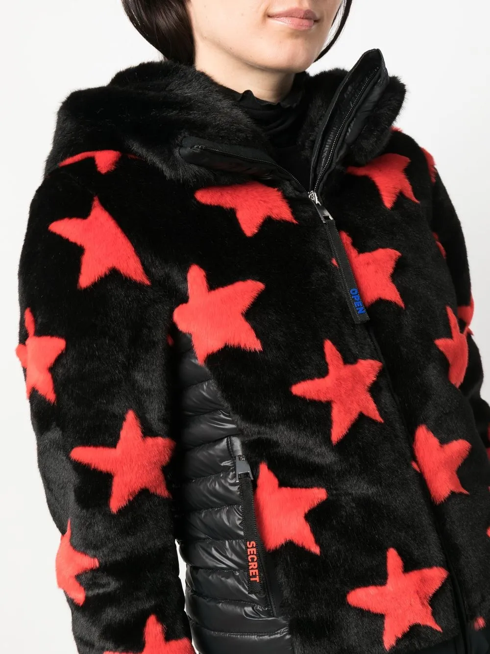 Rossignol Jcc Teddy Faux-fur Down Jacket In Black