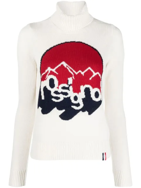 Rossignol - roll neck intarsia-knit jumper