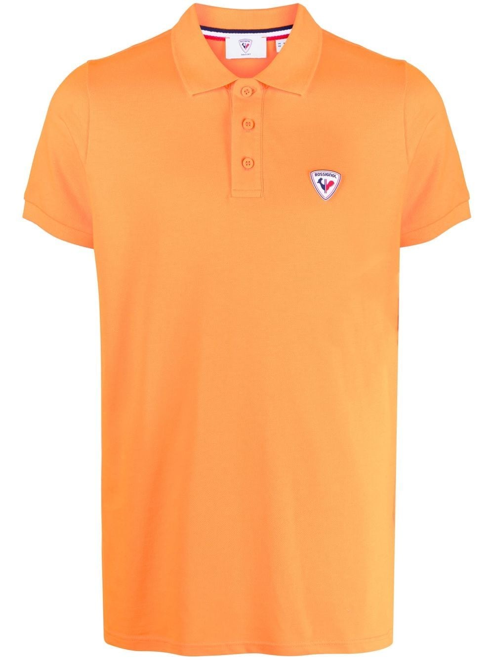 Rossignol Logo-patch Cotton Polo-shirt In Orange