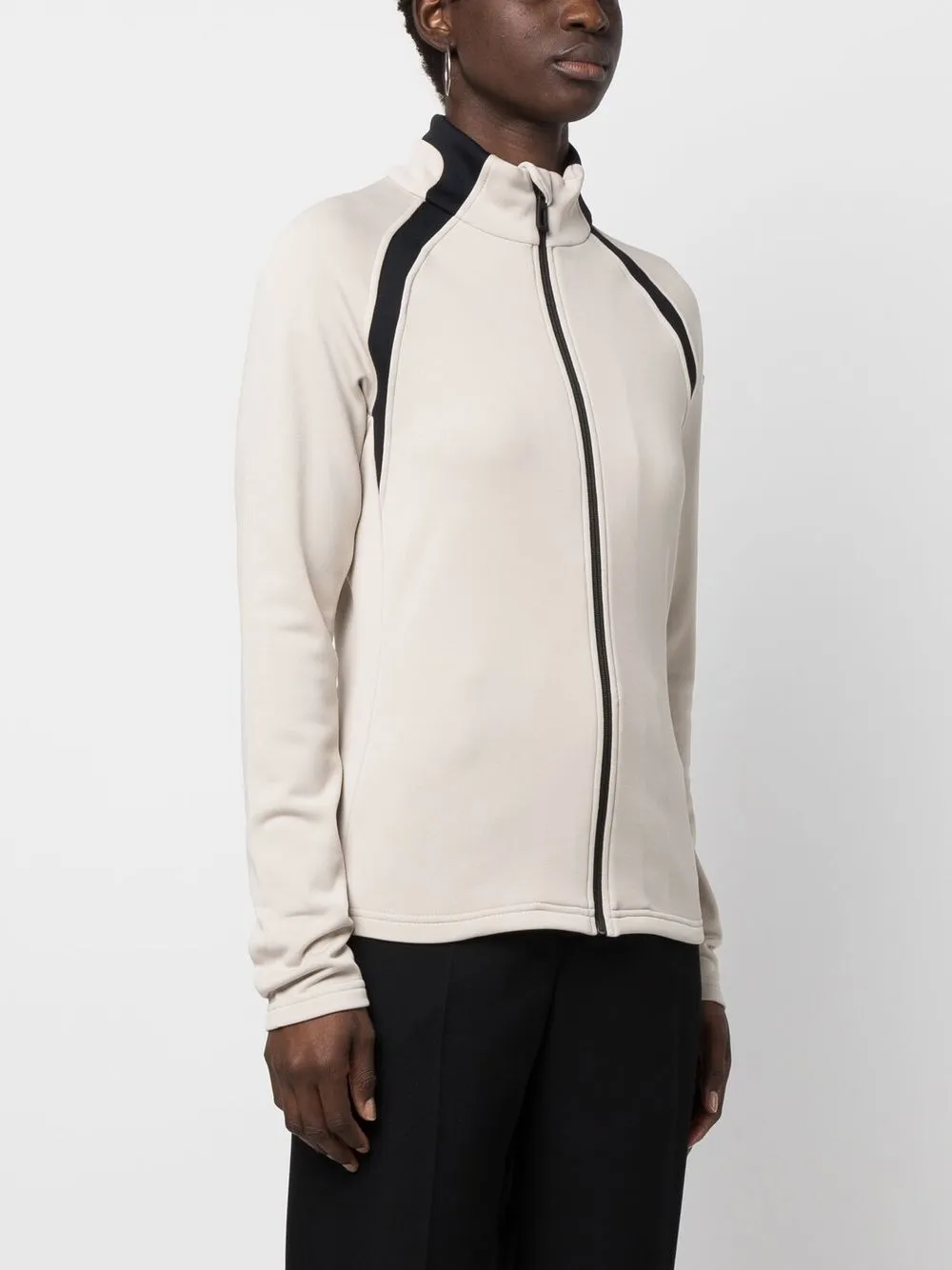 Shop Rossignol Zip-up Fleece Jacket In Neutrals