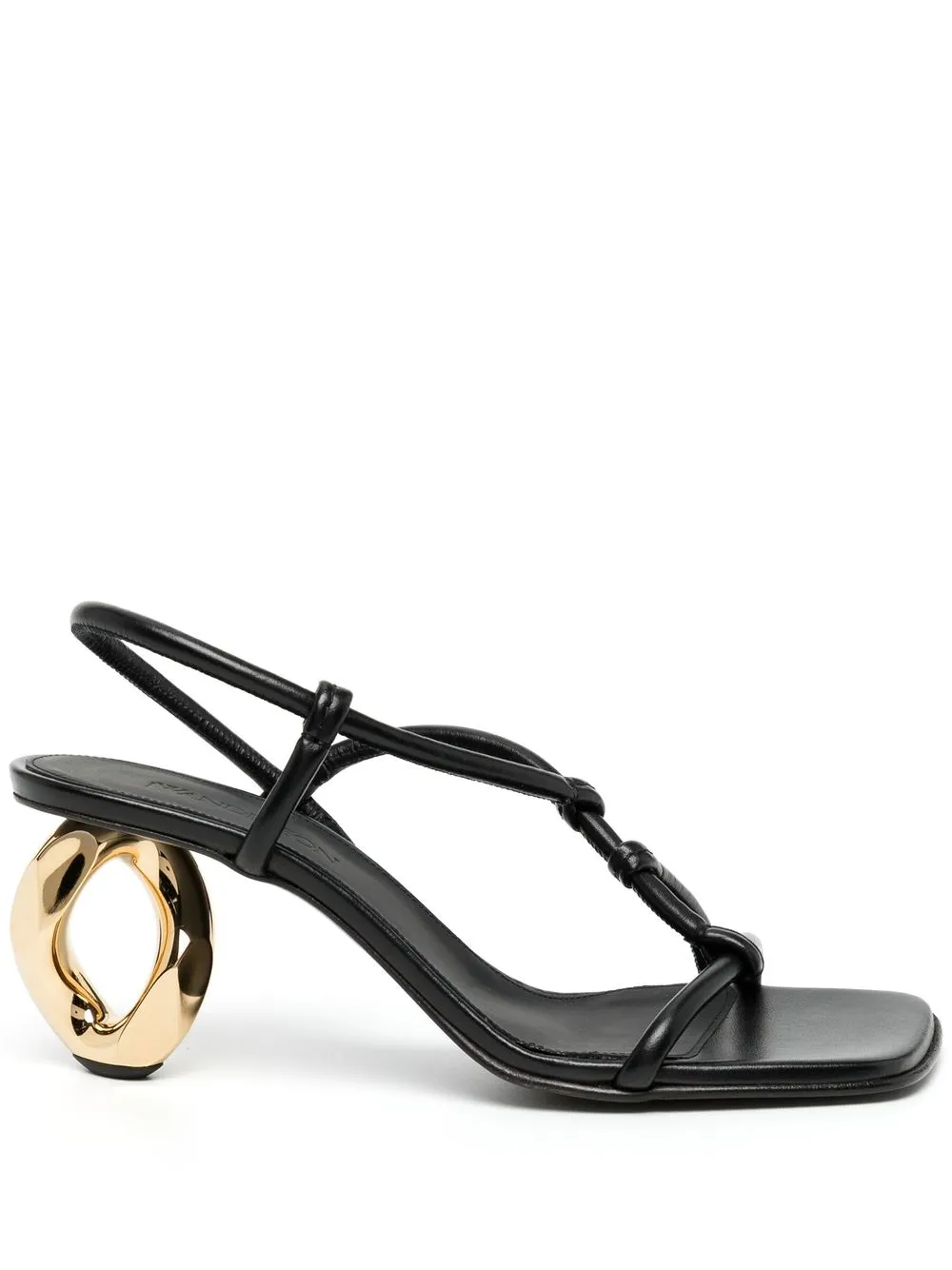 

JW Anderson sandalias Chain con tiras cruzadas - Negro