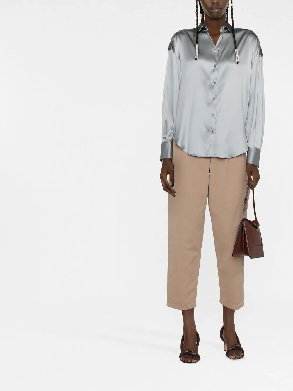 Brunello Cucinelli Button-up blouse - Grijs