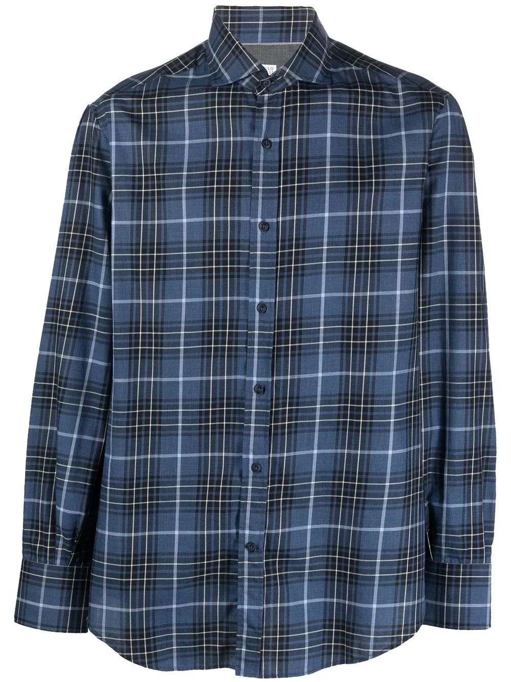 

Brunello Cucinelli tartan-check long-sleeve shirt - Blue