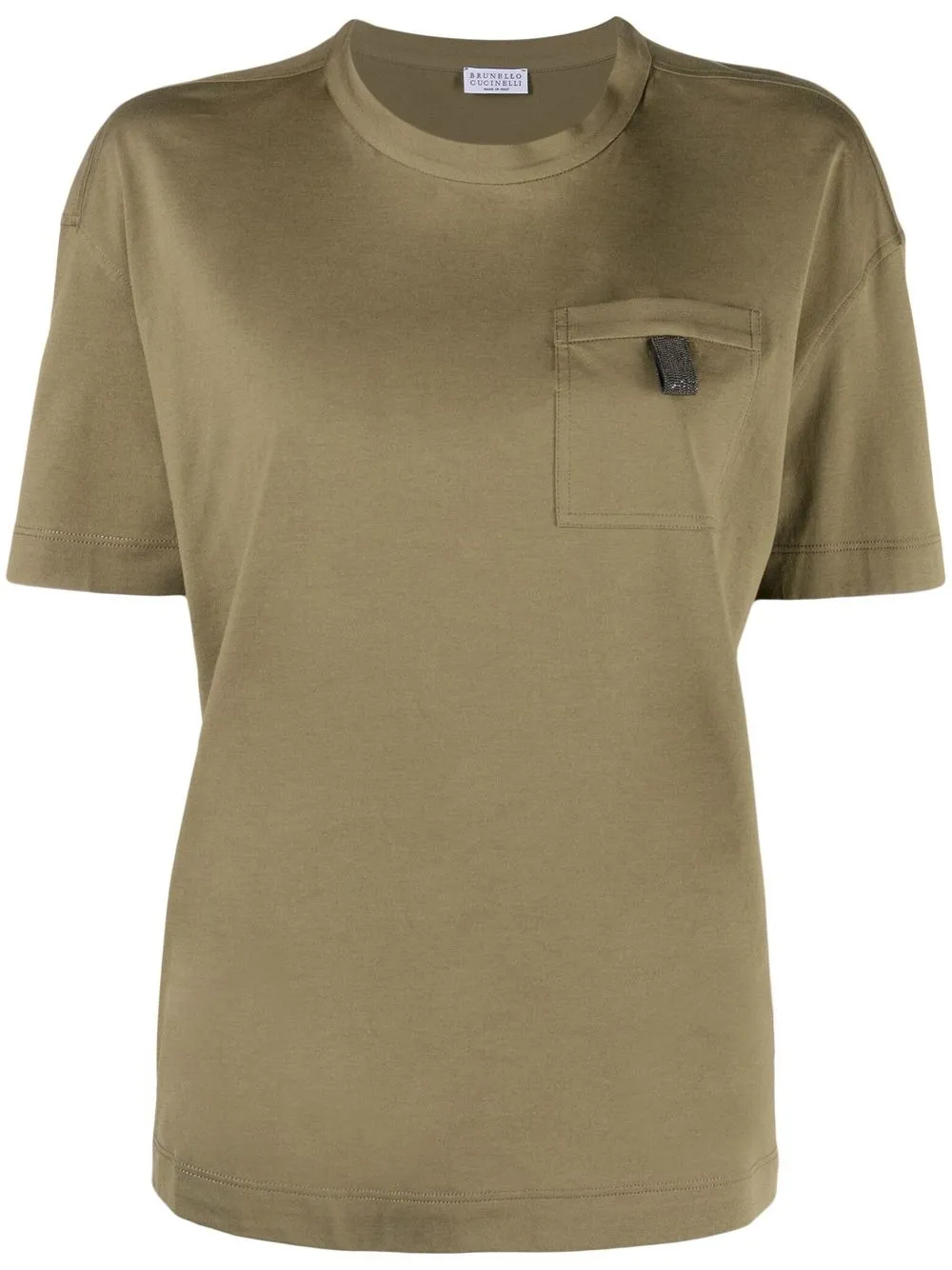 

Brunello Cucinelli playera con cuello redondo - Verde