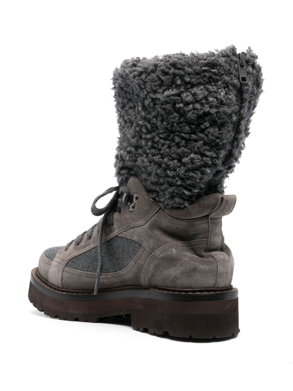 Moncler patty cheap shearling boots