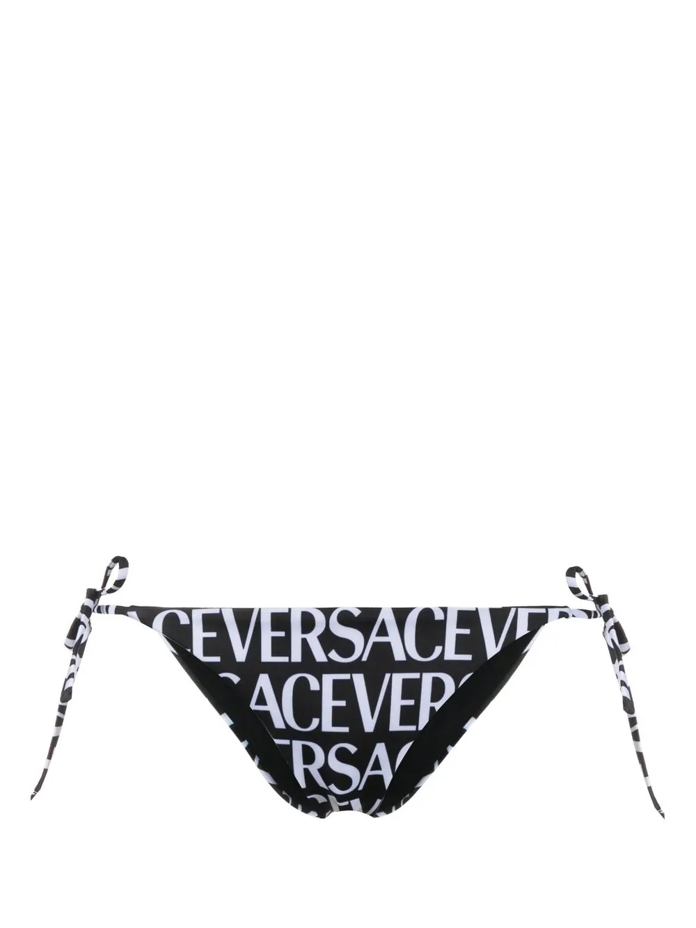 

Versace logo-print tie-fastening bikini bottoms - Black