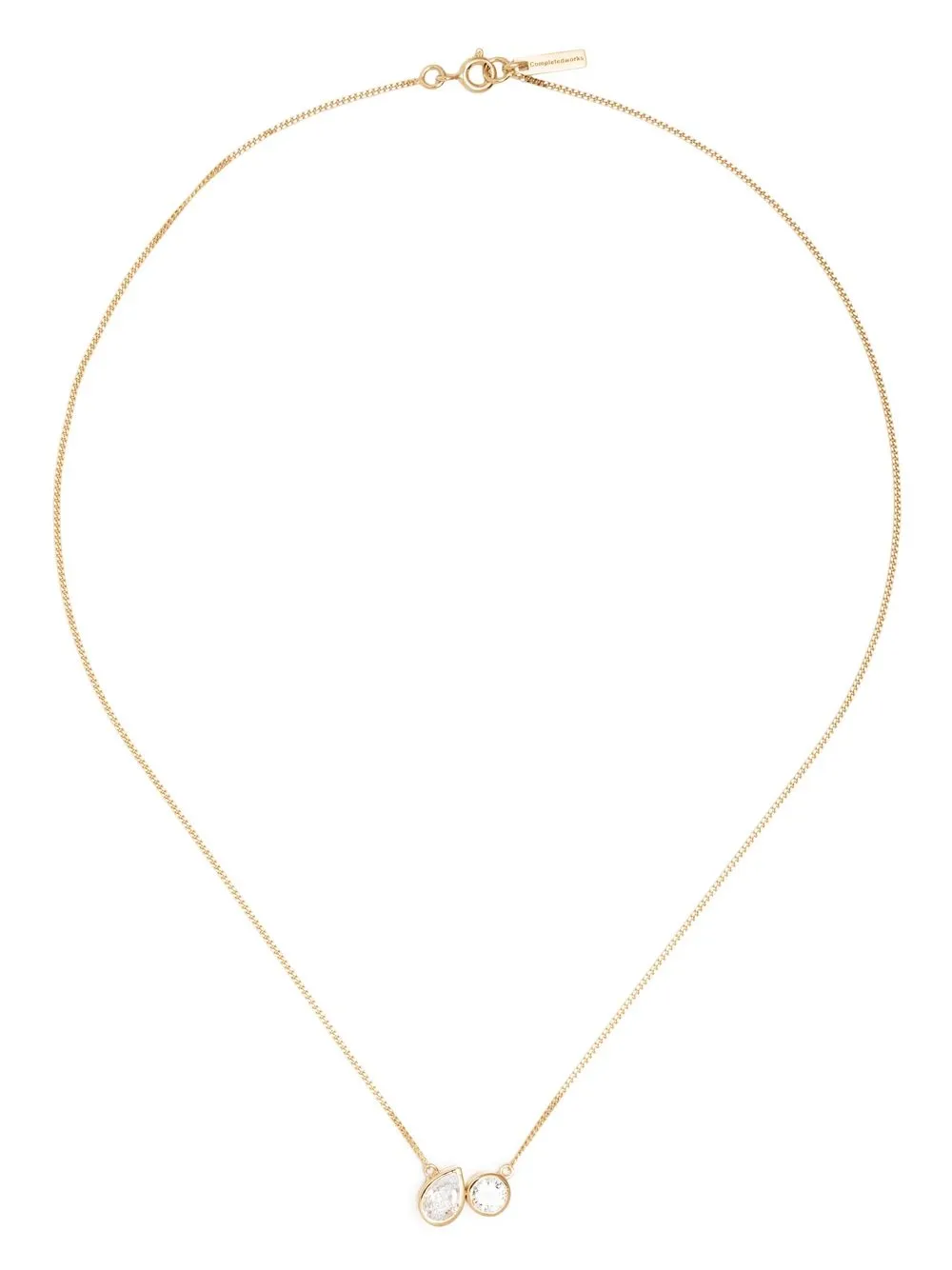  Completedworks Halskette Mit Kristallanhänger   Gold 