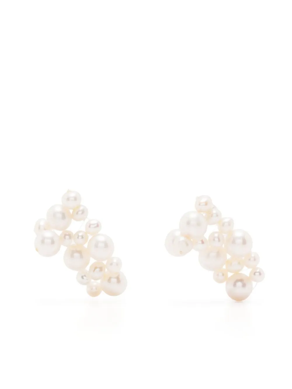 

Completedworks pearl cluster-stud earrings - White