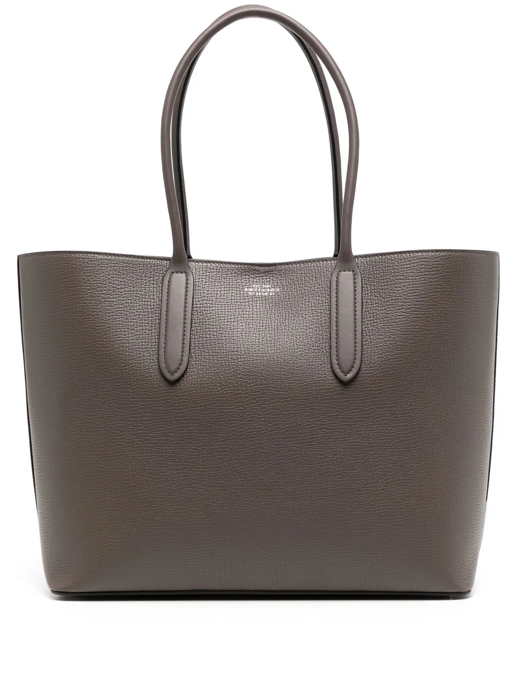 

Smythson tote texturizada - Gris