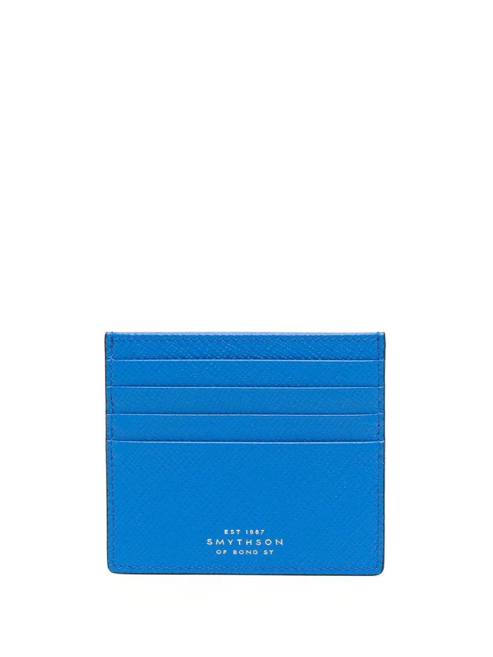 

Smythson tarjetero con logo en relieve - Azul