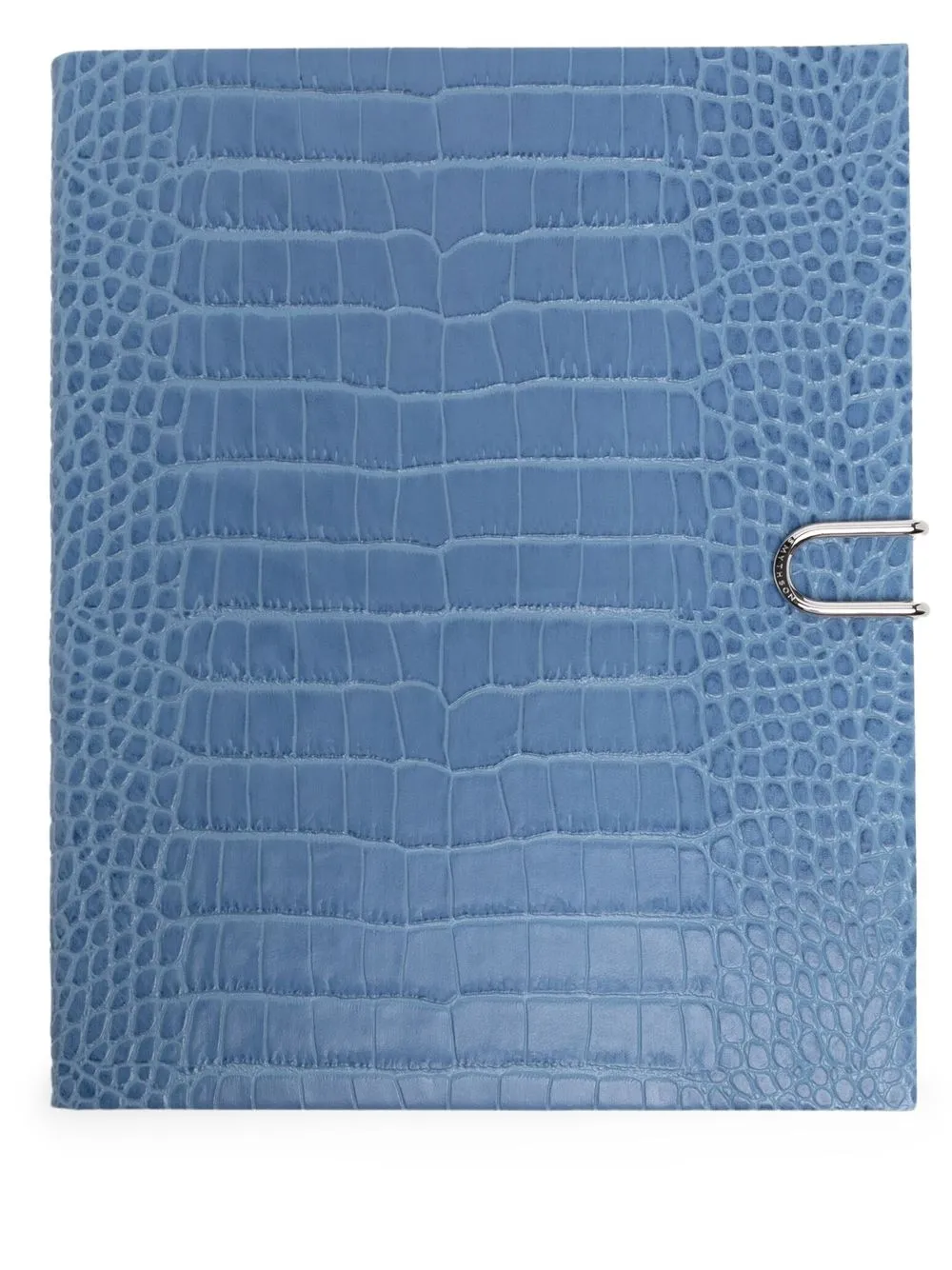 

Smythson libreta con diseño en relieve - Azul