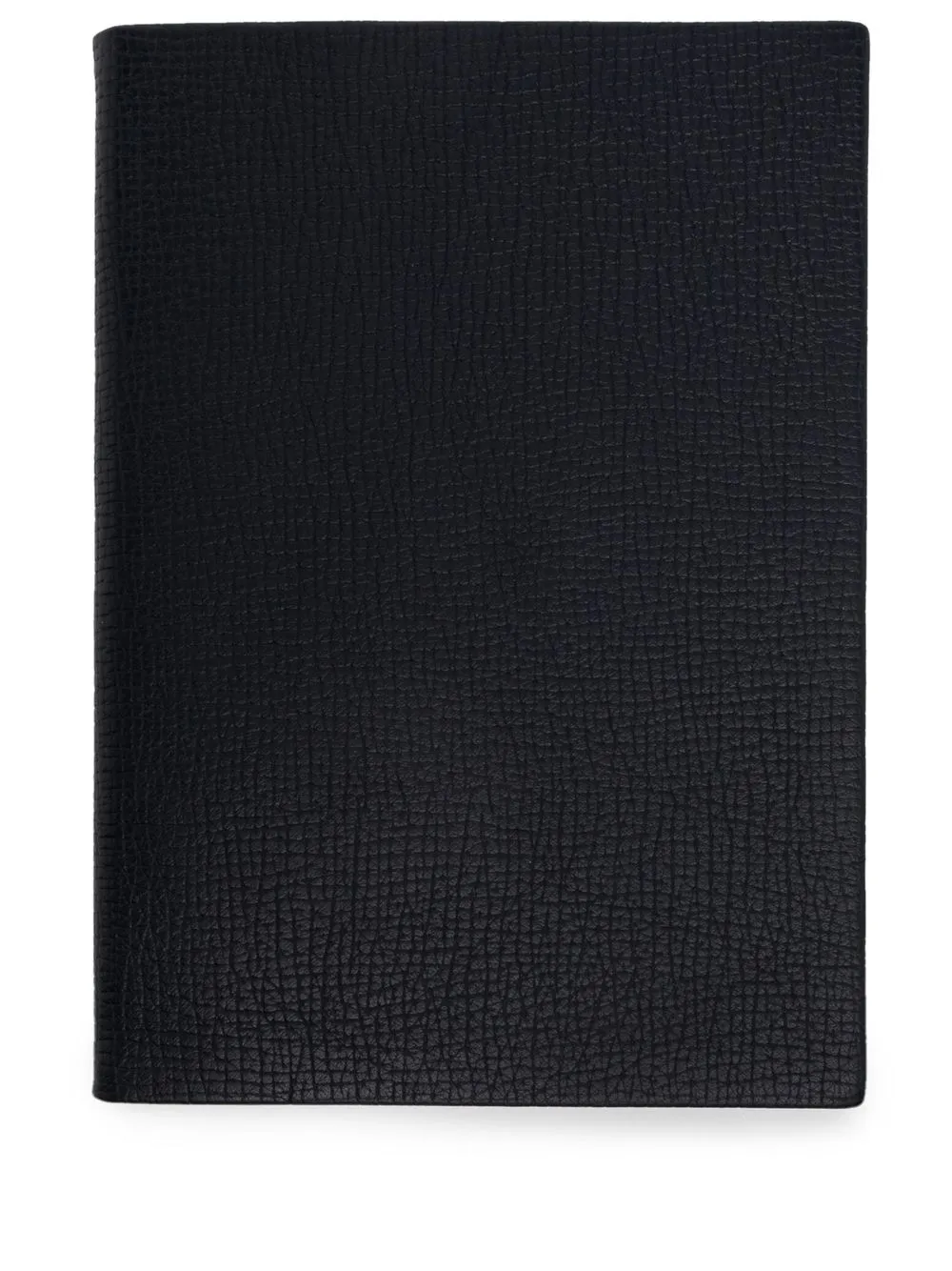 

Smythson logo-print leather notebook - Black