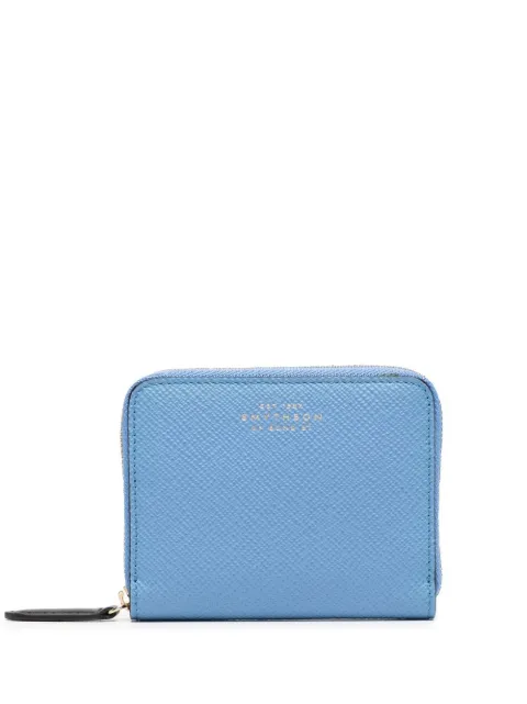 Smythson leather zip-up wallet