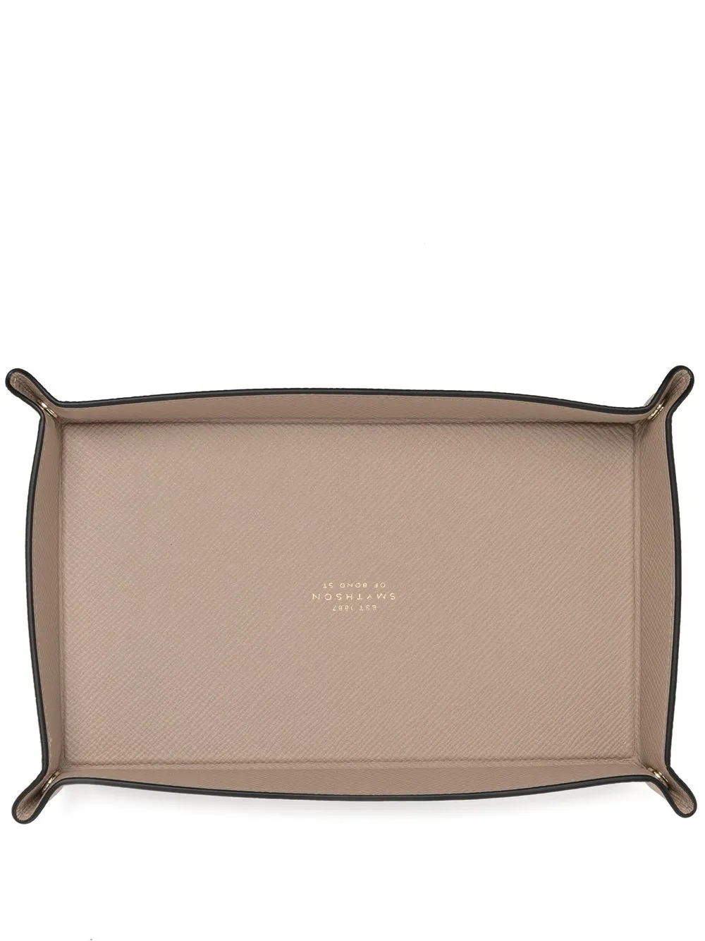 

Smythson small rectangular trinket tray - Brown