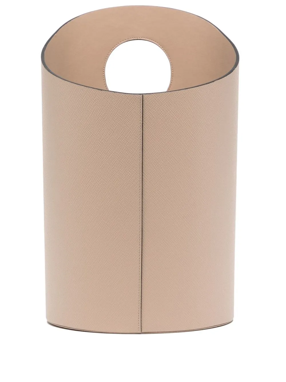 

Smythson leather waste paper bin - Neutrals