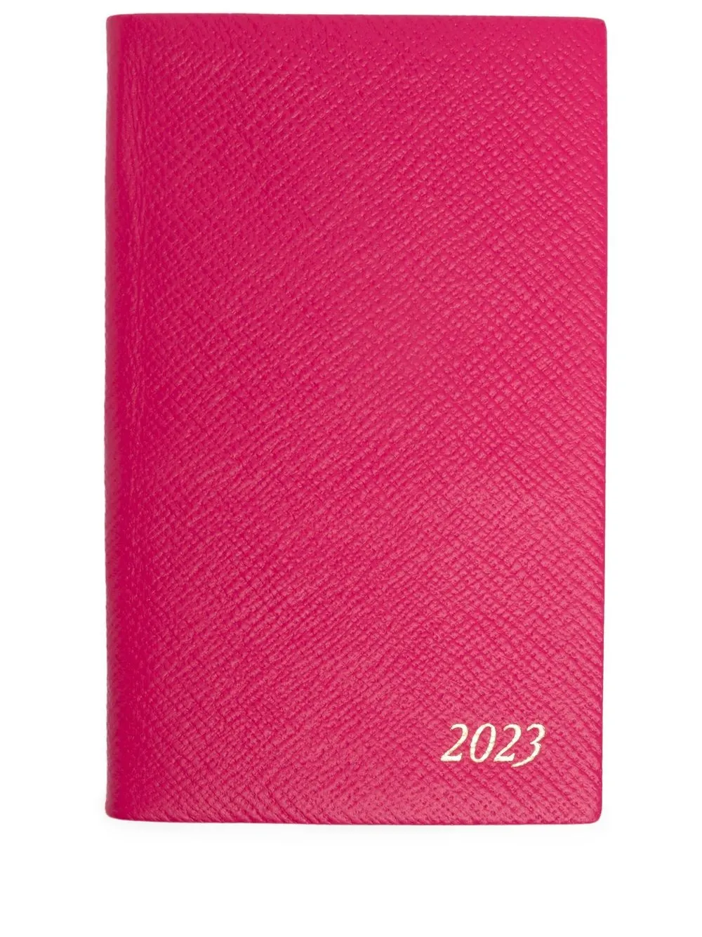 

Smythson grained-leather 2023 diary - Pink