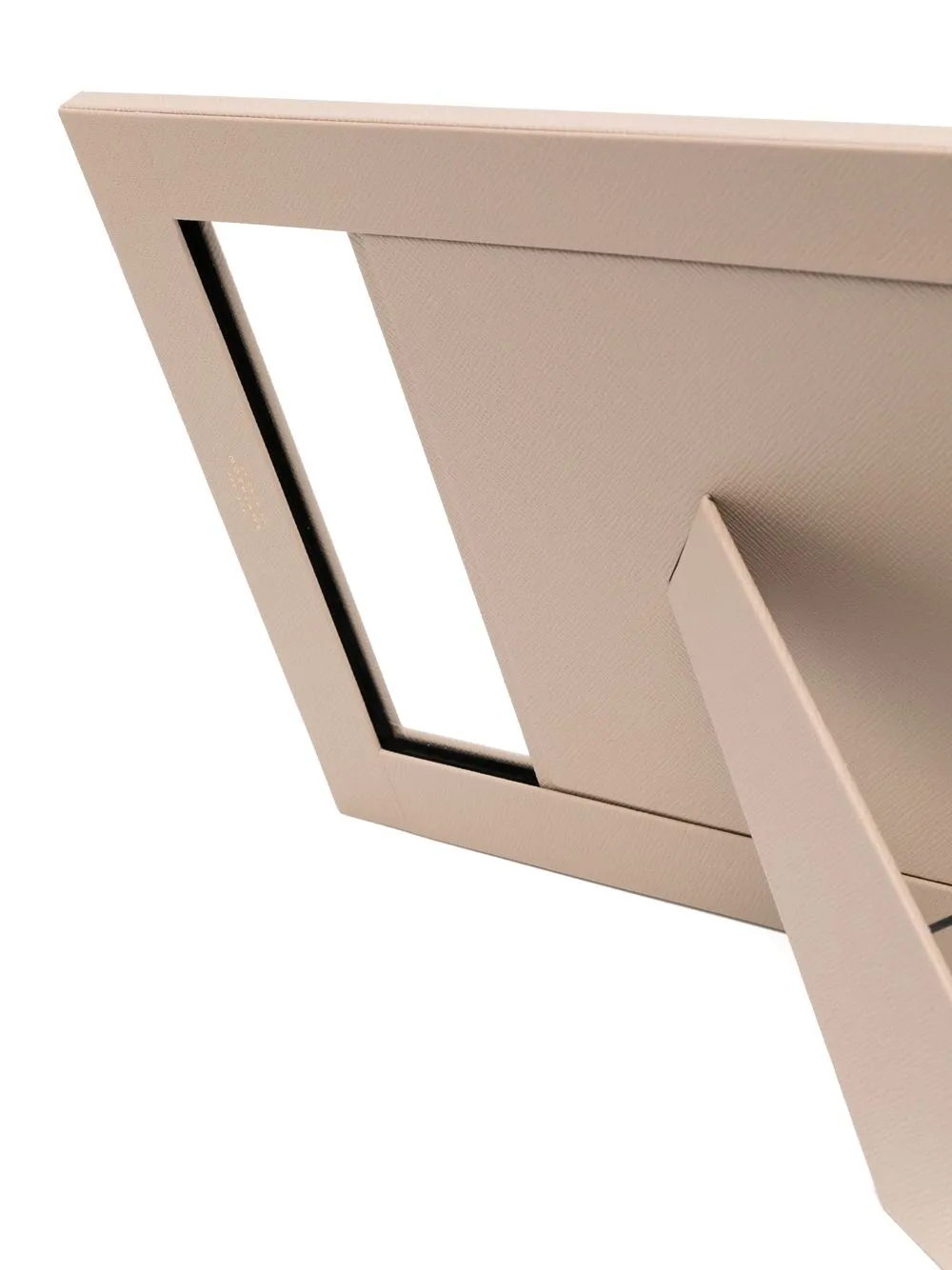 Smythson Leather-trim Photo Frame In Neutrals