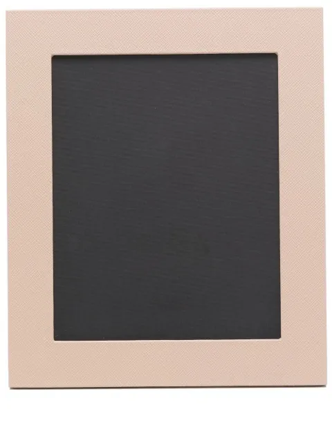 Smythson marco con ribete de cuero