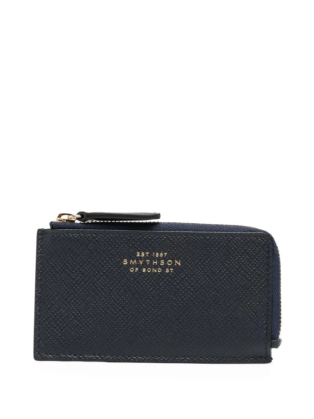 

Smythson cartera con logo en relieve - Negro