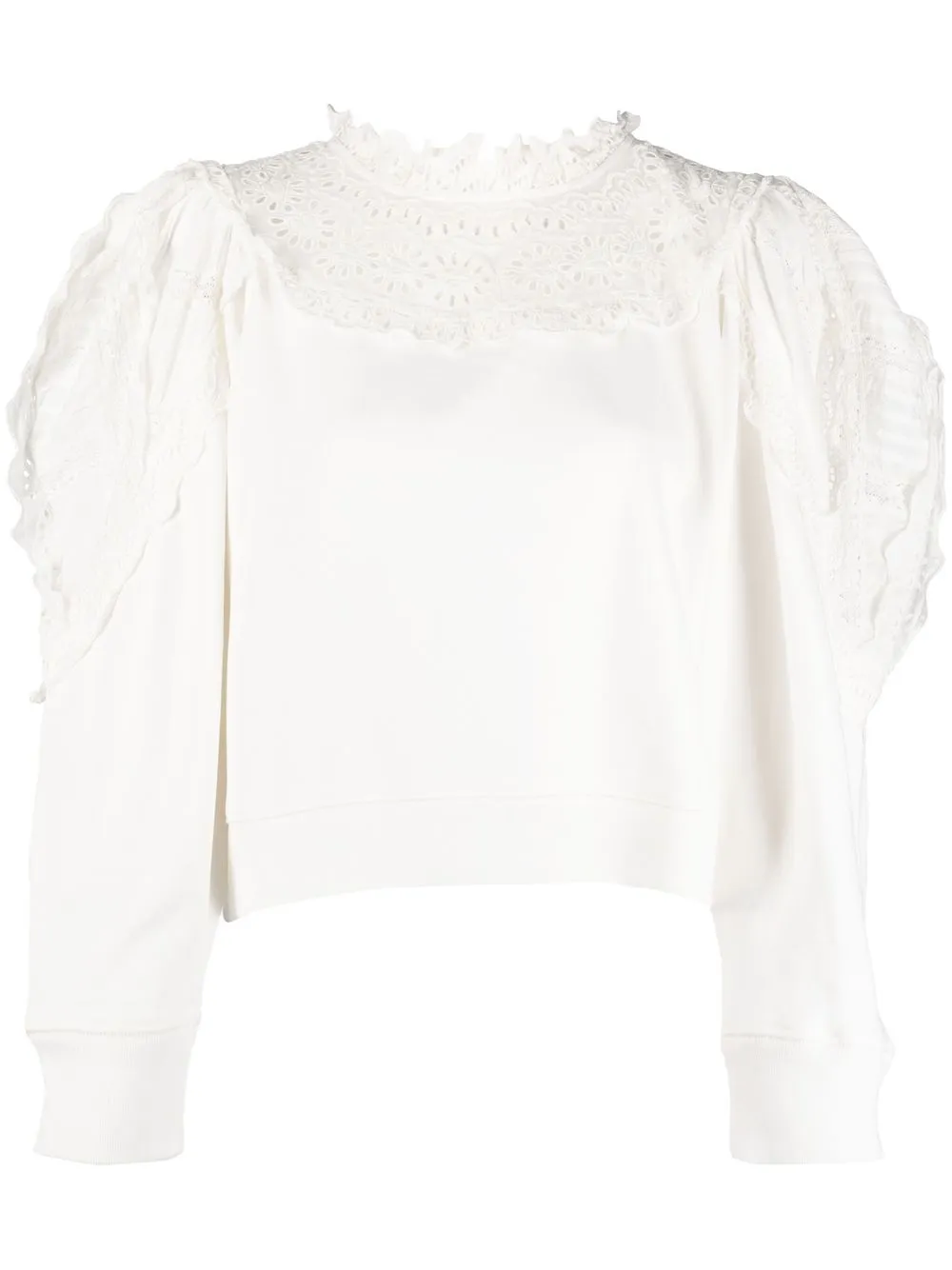 

Sea blusa con bordado inglés - Blanco