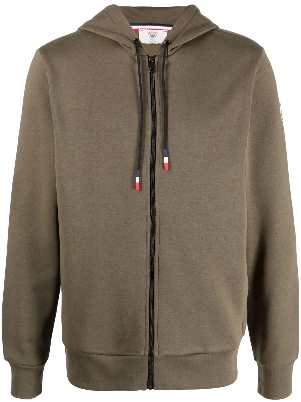 

Rossignol logo-patch zip-front hoodie - Green