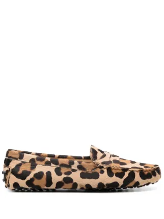 Tod's animal print loafers outlet