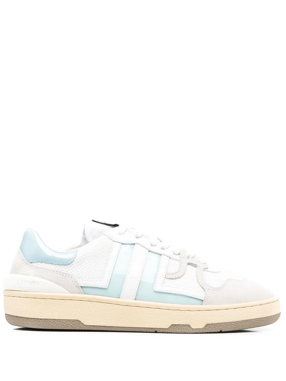 

Lanvin tenis bajos Clay a paneles - Blanco