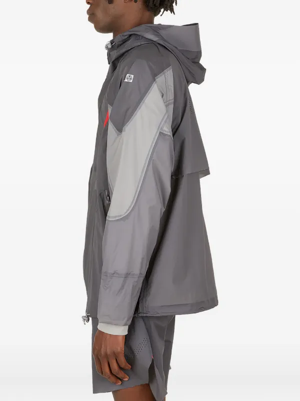 Fila X Slam Jam Panelled Hooded Jacket | Grey | FARFETCH