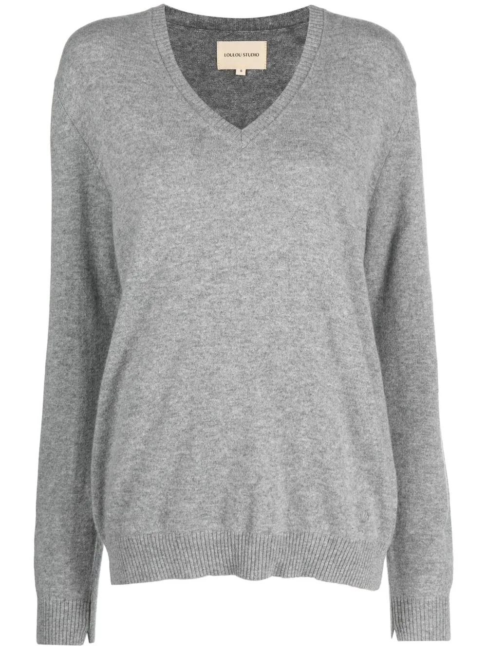 

Loulou Studio V-neck cashmere sweater - Grey