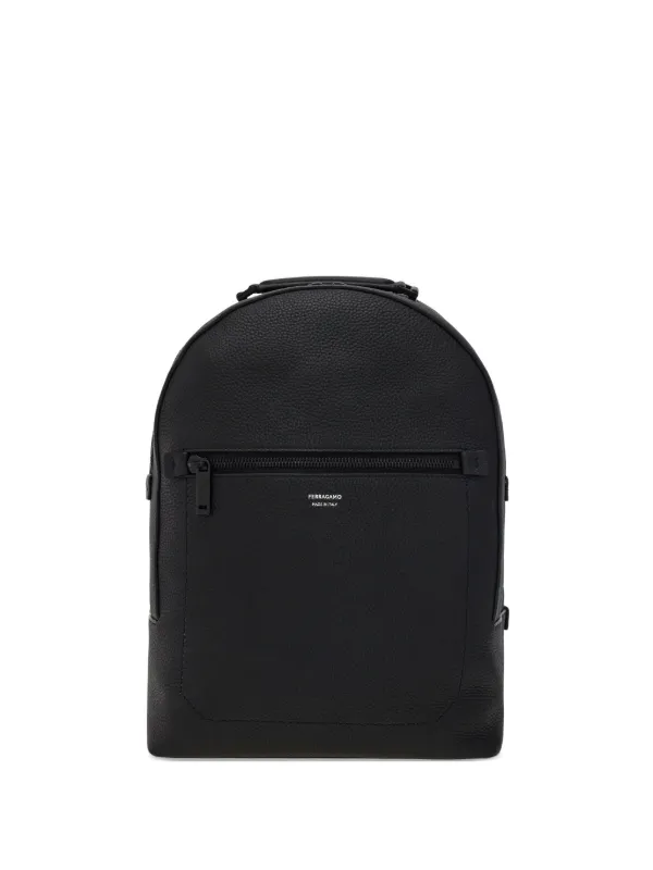 Ferragamo レザー バックパック | ブラック | FARFETCH JP