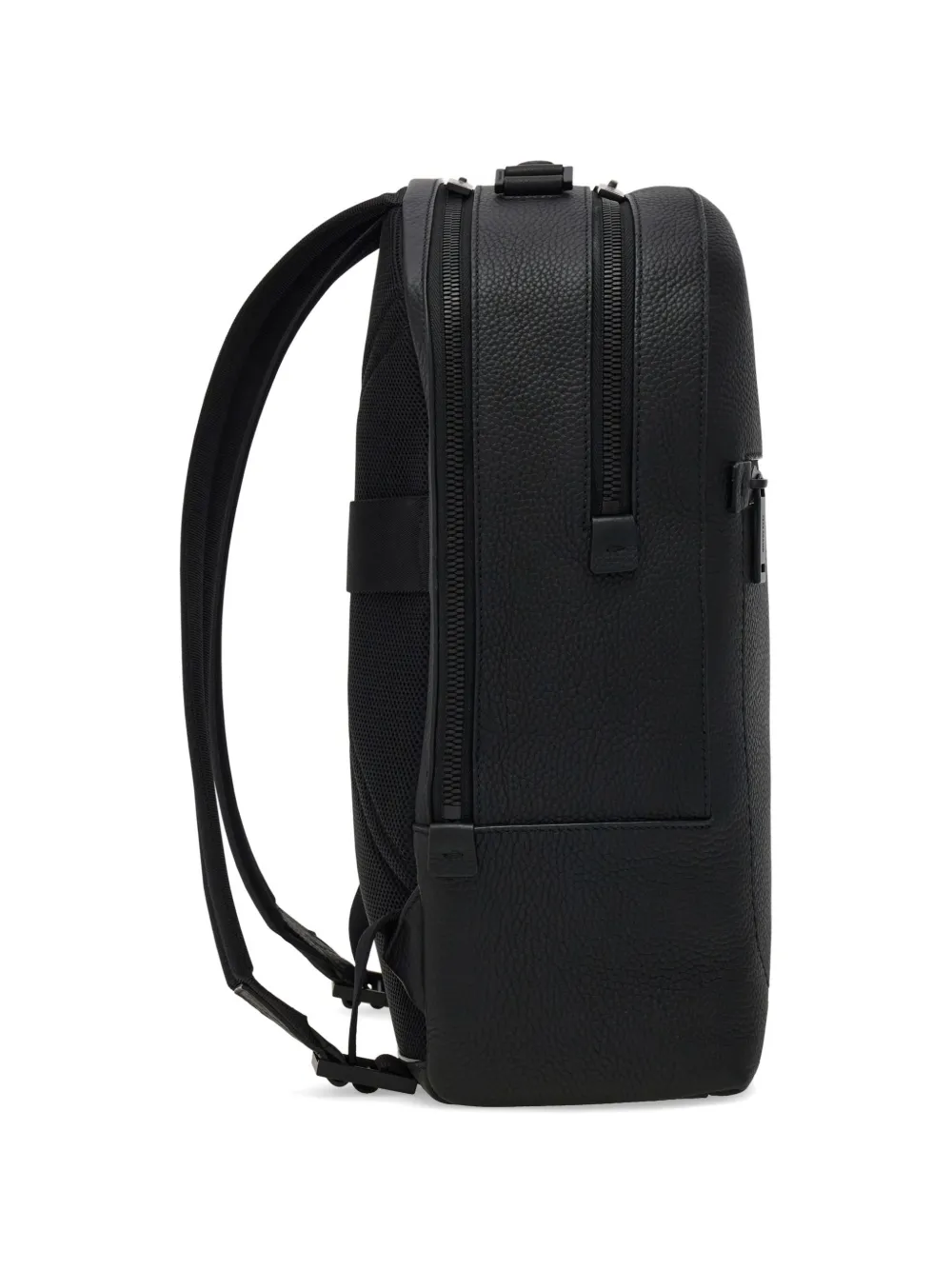  Ferragamo Embroidered Logo Backpack - Black 