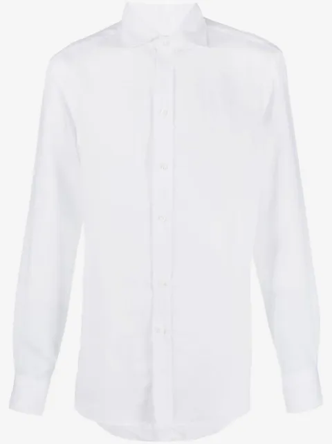 Ralph Lauren Purple Label long-sleeved linen shirt