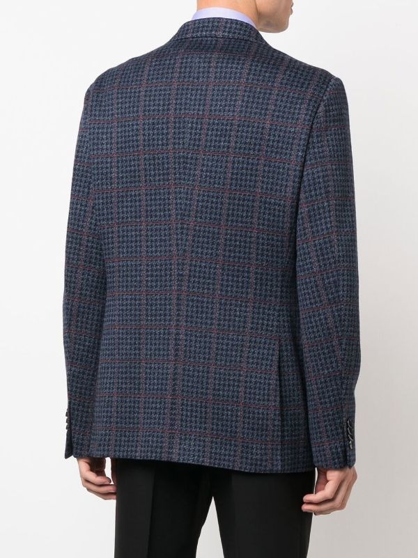 wool check jacket mens