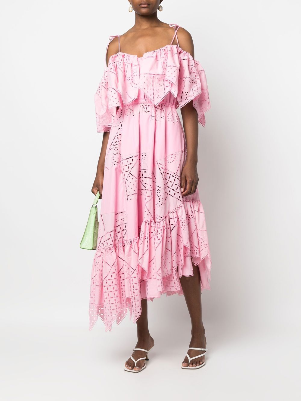 MSGM Asymmetrische jurk - Roze