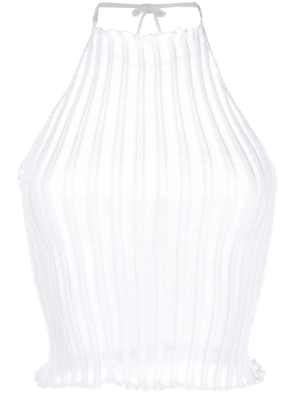 

A. ROEGE HOVE top Patricia con cuello halter - Blanco