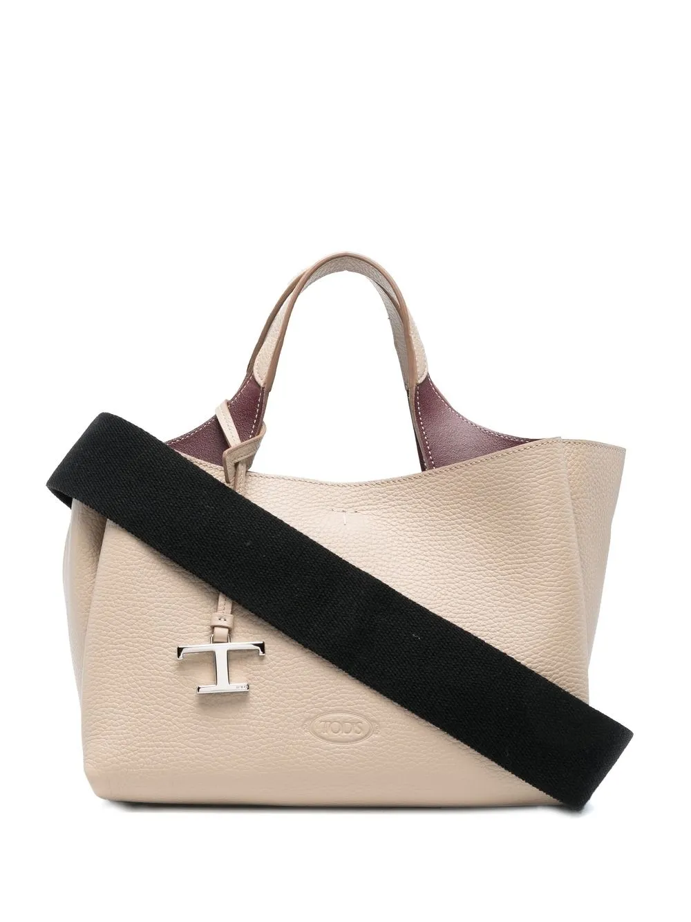 

Tod's tote con dije del logo - Neutro