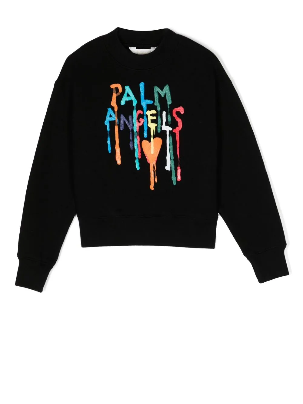 

Palm Angels Kids sudadera con logo estampado - Negro