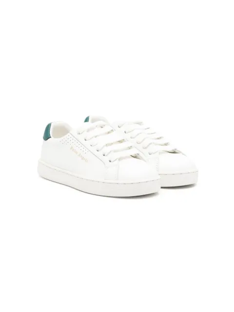 Palm Angels Kids baskets en cuir à logo imprimé