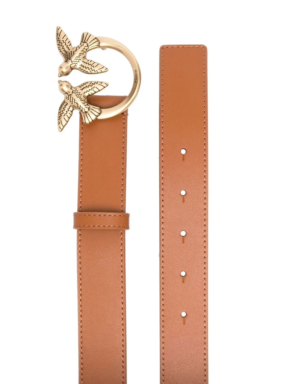 PINKO Leren riem - Bruin